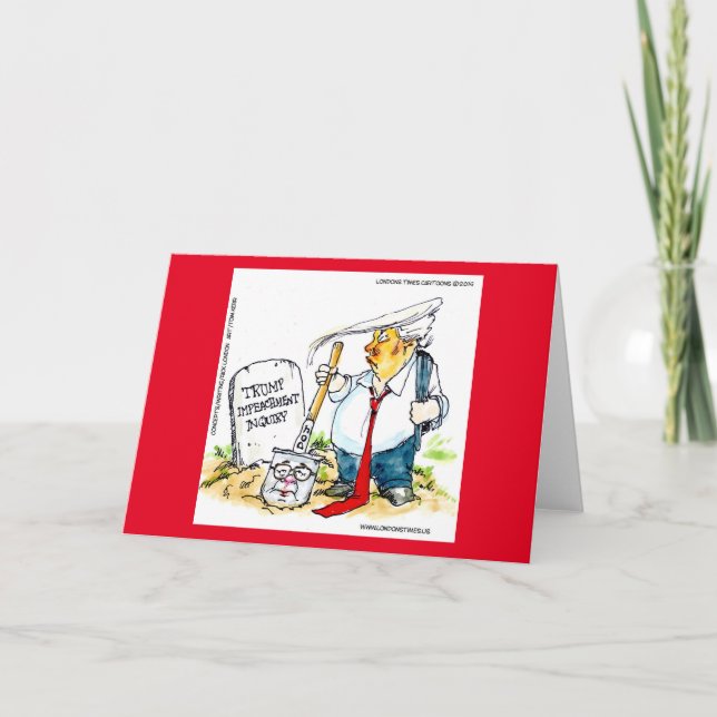 Cartão Trump Diminui A Barra De Impeachment A Rick London (Frente)