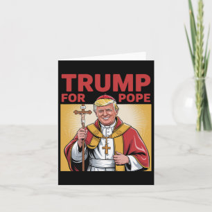 Cartão Trump Divertido Para A República Vaticano Católica