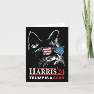 Cartão Trump É Um Voto De Cabra Harris Vheimer Cat Lady 1