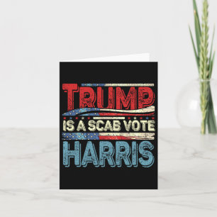 Cartão Trump É Um Voto Malicioso Harris Wheimer 2024 Kama