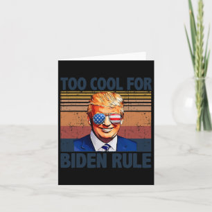 Cartão Trump Engraçado Muito Legal Para A Regra Do Biden