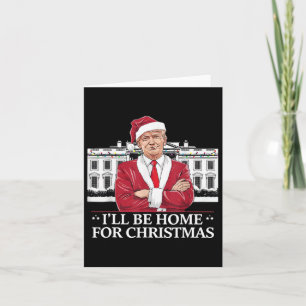 Cartão Trump Estarei Em Casa Para Casa Branca De Natal 20