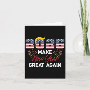 Cartão Trump Faça o Ano Novo Tornar a Ser Grande Feliz An