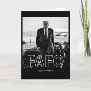 Cartão Trump Fafo Engraçado Fafo Trump Presidente Trump