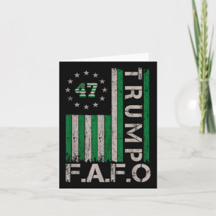Cartão Trump Fafo Por Aí Descubra A Rua Da Bandeira.