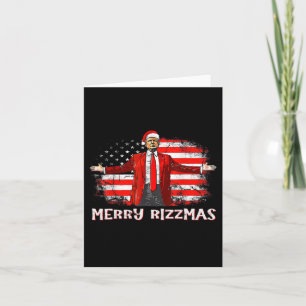 Cartão Trump Feliz Rizzmas Engraçado Dança Humorística Ch