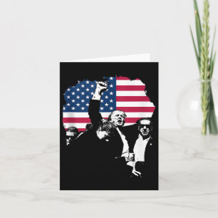 Cartão Trump Fight For America Golfo Map Usa Flag 2025 4t