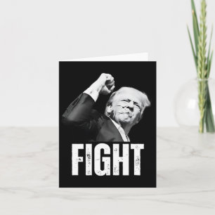 Cartão Trump Fist Pump Donald Trump Disparando