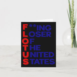 Cartão Trump Flotus Loser Sarcasmo Político Dos Estados U