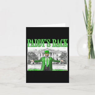 Cartão Trump Funny Dia de São Patrício St PattyDay Dancin