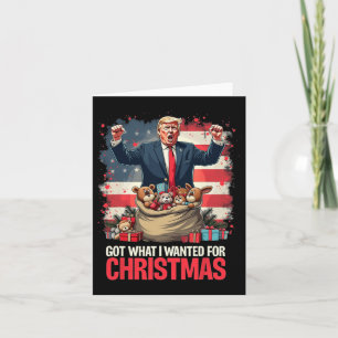 Cartão Trump Ganhou 2024 Presidente - Consegui O Que Eu Q