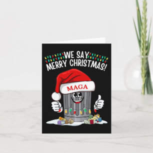 Cartão Trump Garge Dizemos Feliz Natal Mega Santa Hat