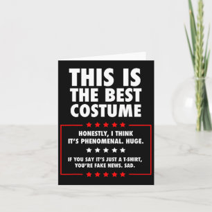 Cartão Trump Halloween Costume