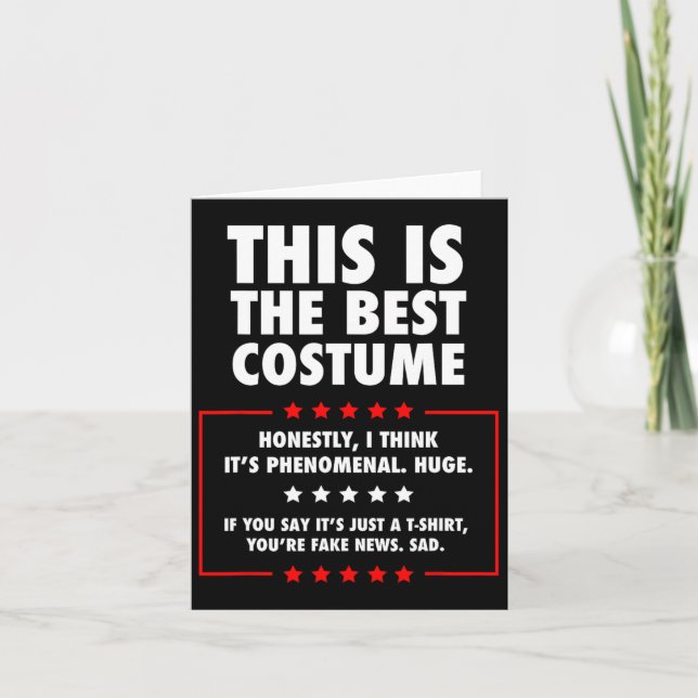 Cartão Trump Halloween Costume (Frente)