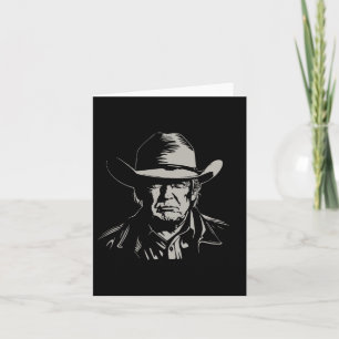 Cartão Trump Head Cowboy Eua 2024 Votação Eleição America