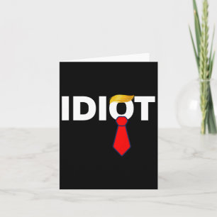Cartão Trump Idiot Anti-Trump Tarifas de Protesto Mãos De
