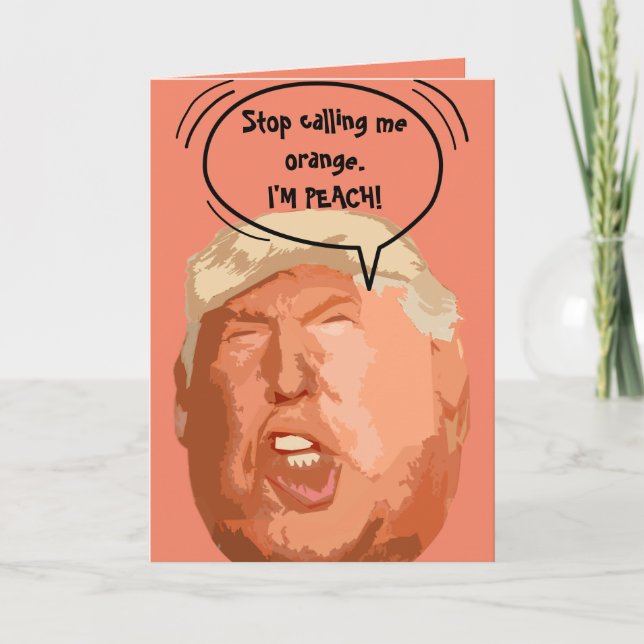 Cartão Trump I'm-Peach Engraçado Card (Frente)