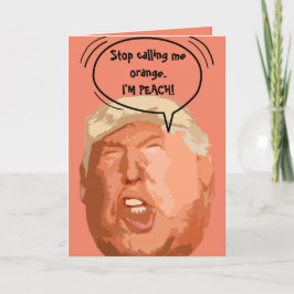 Cartão Trump I'm-Peach Engraçado Card