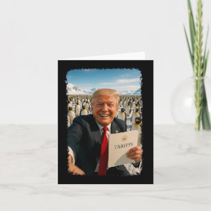 Cartão Trump Impondo Tarifas Aos Pinguins - Política Irôn