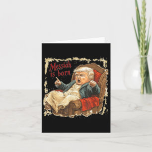 Cartão Trump Jesus Cristo Feio Natal