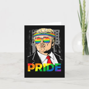 Cartão Trump Lgbt Orgulho gay Mês Lésbica Transgend Biual