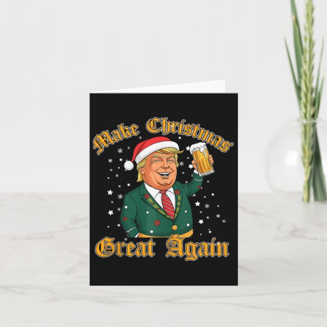 Cartão Trump Lover Feliz Natal Com Irmãos Trump (Frente)