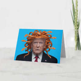 Cartão Trump Medusa Greeting Card