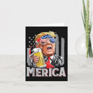 Cartão Trump Merica Torna O Excelente De 4 De Julho Novam