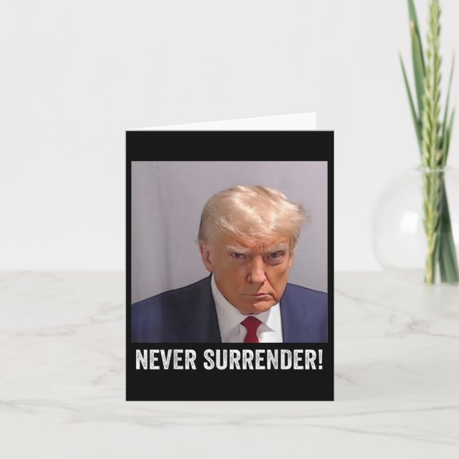 Cartão Trump Mug (Frente)