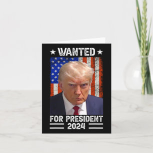 Cartão Trump Mug Shot Desejado Para Os Eua. Presidente 20