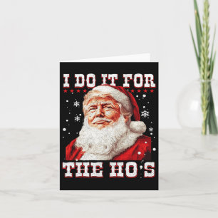 Cartão Trump Natal Papai Noel Eu Faço Isso Para O Hos Cu