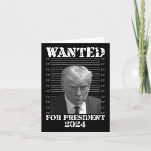 Cartão Trump Not Guilty Mug Shot 2024 Procurado Para Pres