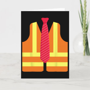 Cartão Trump Orgulhoso de ser Lixo Colete Hi-vis Gravata 