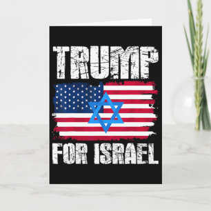 Cartão Trump Para Israel Republicano Judeu Judeus Donald