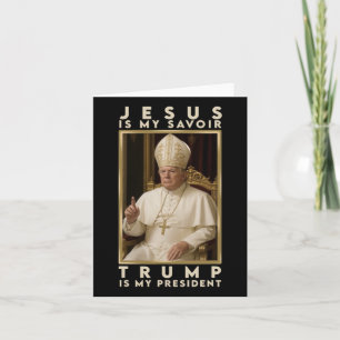 Cartão Trump Para Pope T Camisa Presidente Trump Camiseta