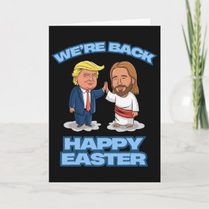 Cartão Trump Páscoa Jesus Trump Estamos Ck Engraçado Cami