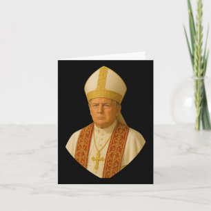 Cartão Trump Pope Graphic - Engraçado Design político