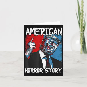 Cartão Trump Presidente Usa Flag Halloween Story Co