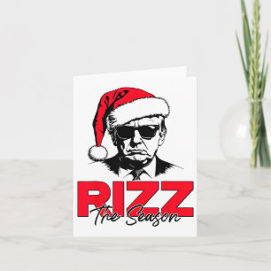 Cartão Trump Rizz A Época Engraçado Trump 2024 Xmas Rosa