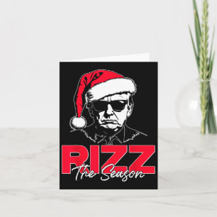 Cartão Trump Rizz A Época Engraçado Trump 2024 Xmas Rosa 