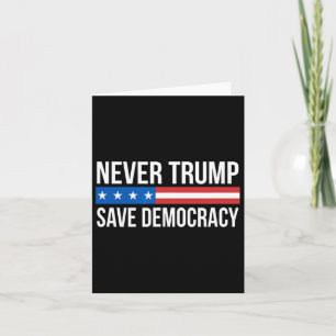 Cartão Trump - Save Democracy -