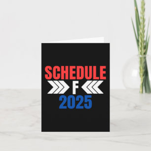 Cartão Trump Schedule F 2025 Policy Trump 2024 Pro Tru