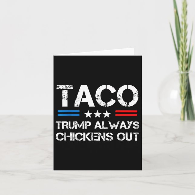 Cartão Trump Sempre Chica Frangos De Taco Trocando Memóri (Frente)
