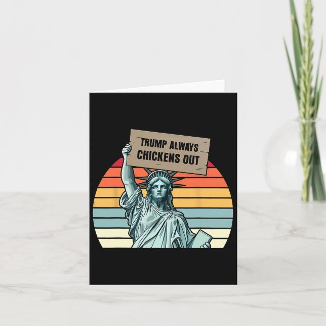 Cartão Trump Sempre Chickout (Frente)