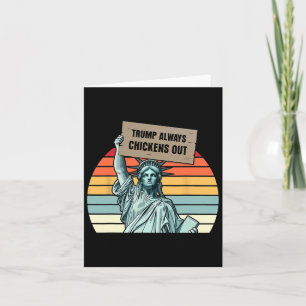Cartão Trump Sempre Chickout