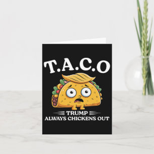 Cartão Trump Sempre Fala Taco Funny Taco Trump Sh