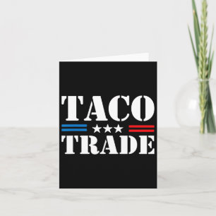 Cartão Trump Sempre Fala Taco Trocando Memória Engraçado
