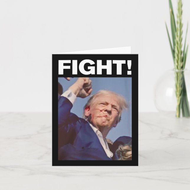 Cartão Trump Shot 2024 (Frente)