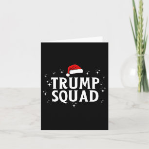 Cartão Trump Squad Team Engraçado Xmas Trump de Natal