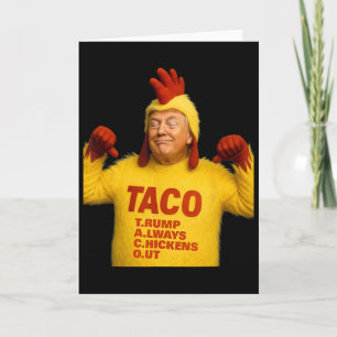 Cartão Trump Taco Trump Sempre se Esquiva 